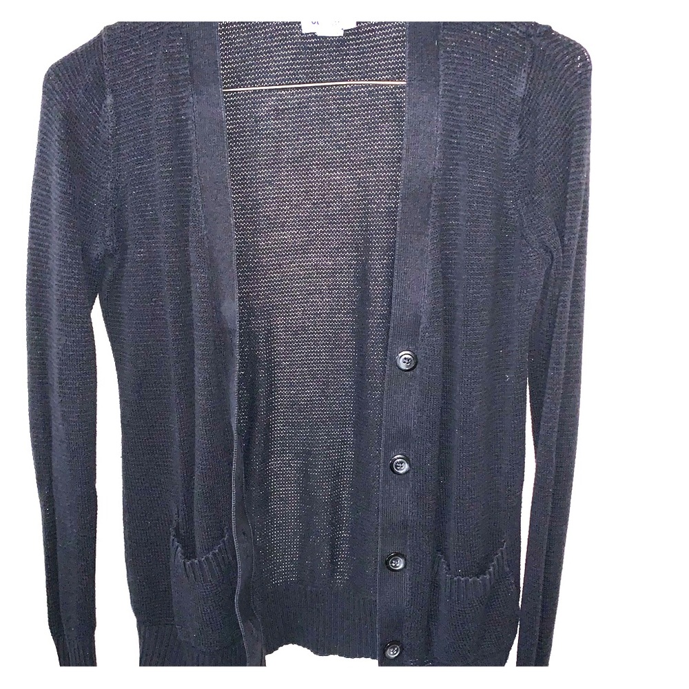 Black cardigan